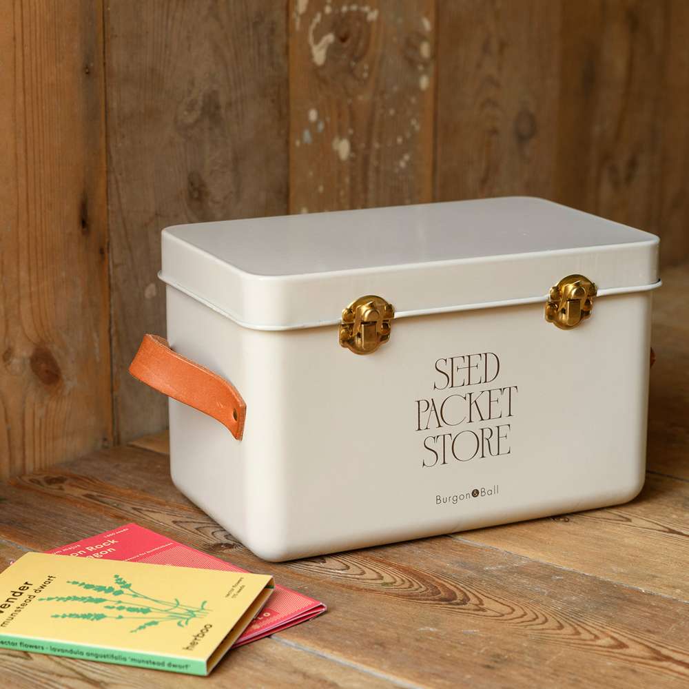 Burgon & Ball Låda för fröpåsar,  creme