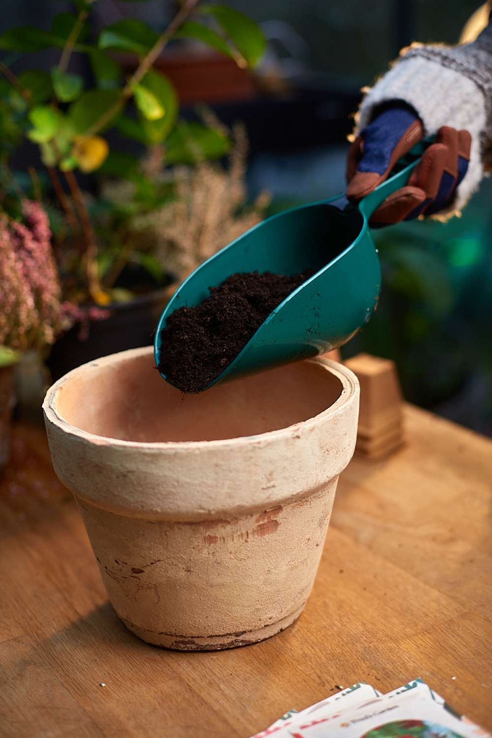 Kompostskyffel, grön