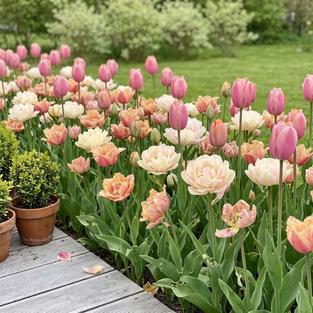Färdig rabatt 'Apricot Lace' (1 m²)