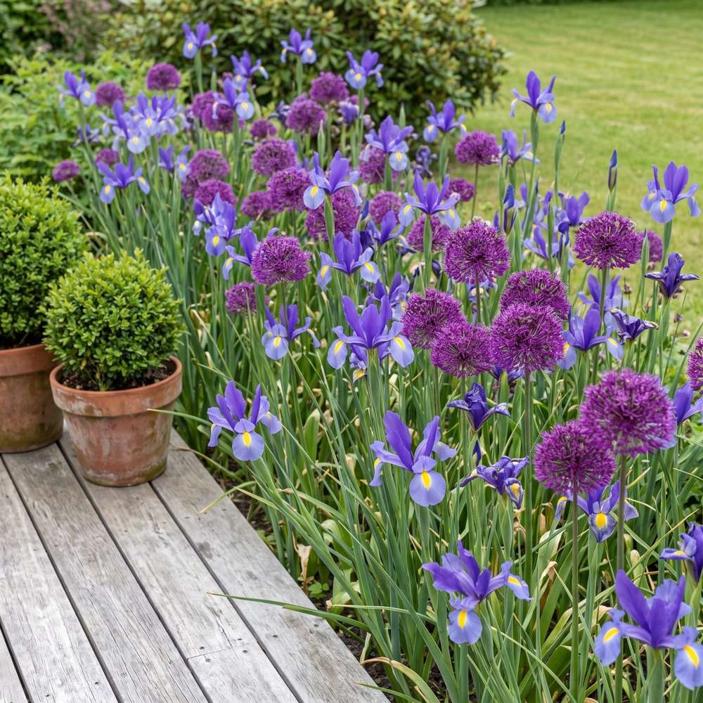 Färdig rabatt 'Blue June' (1 m²)
