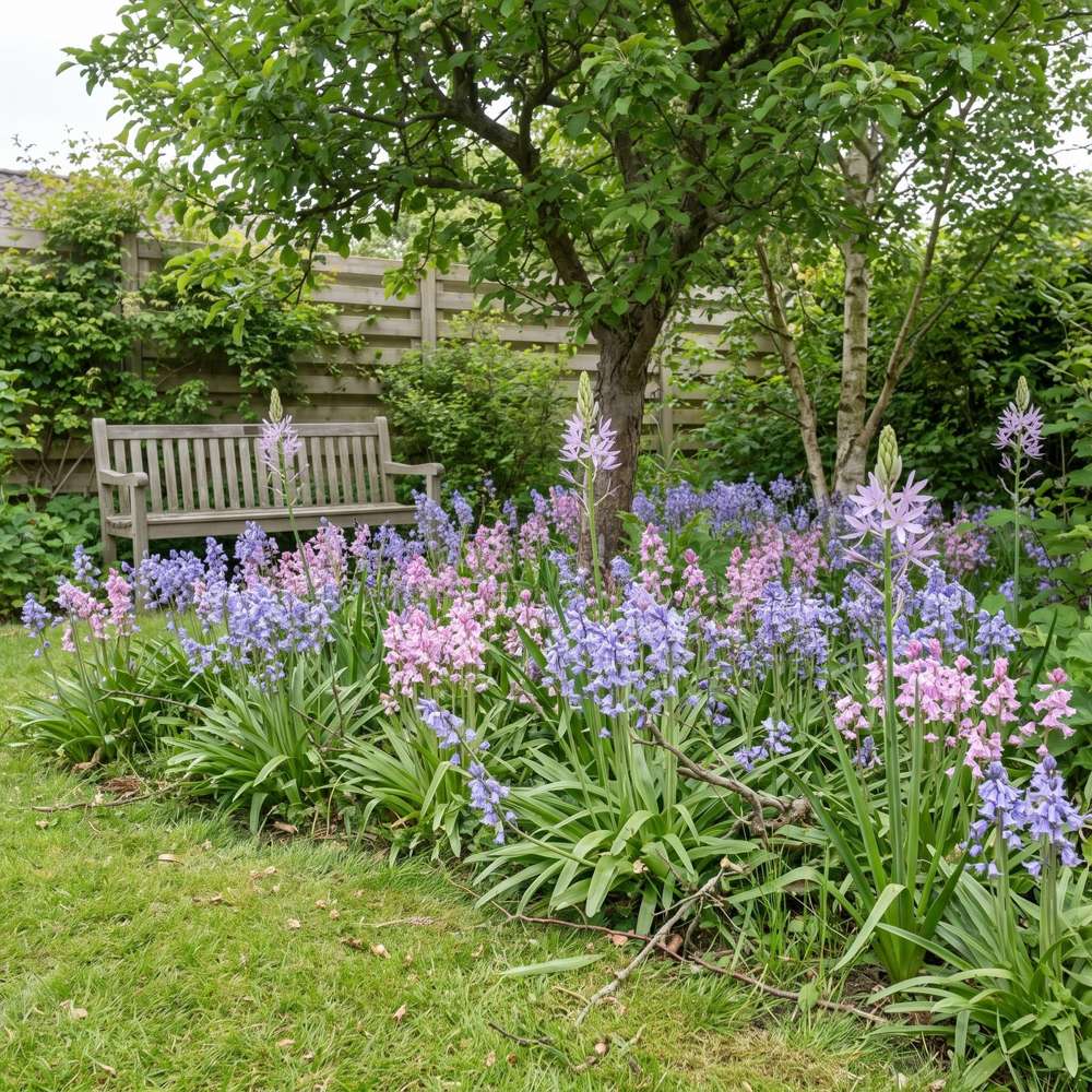 Färdig rabatt 'Blue Shadows' (1 m²)