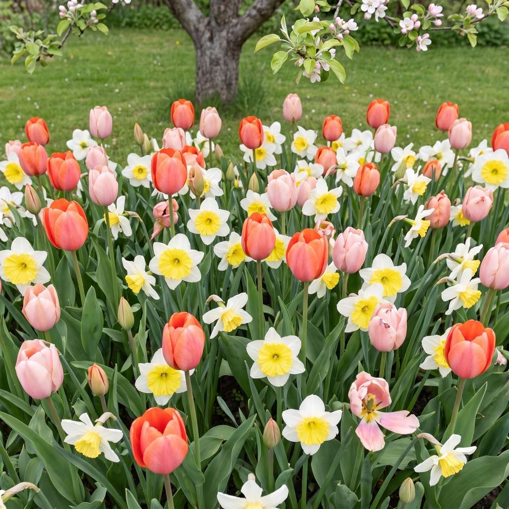 Färdig rabatt 'Forever Coral' (1 m²)