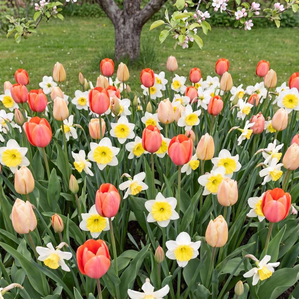 Färdig rabatt 'Forever Coral' (1 m²)