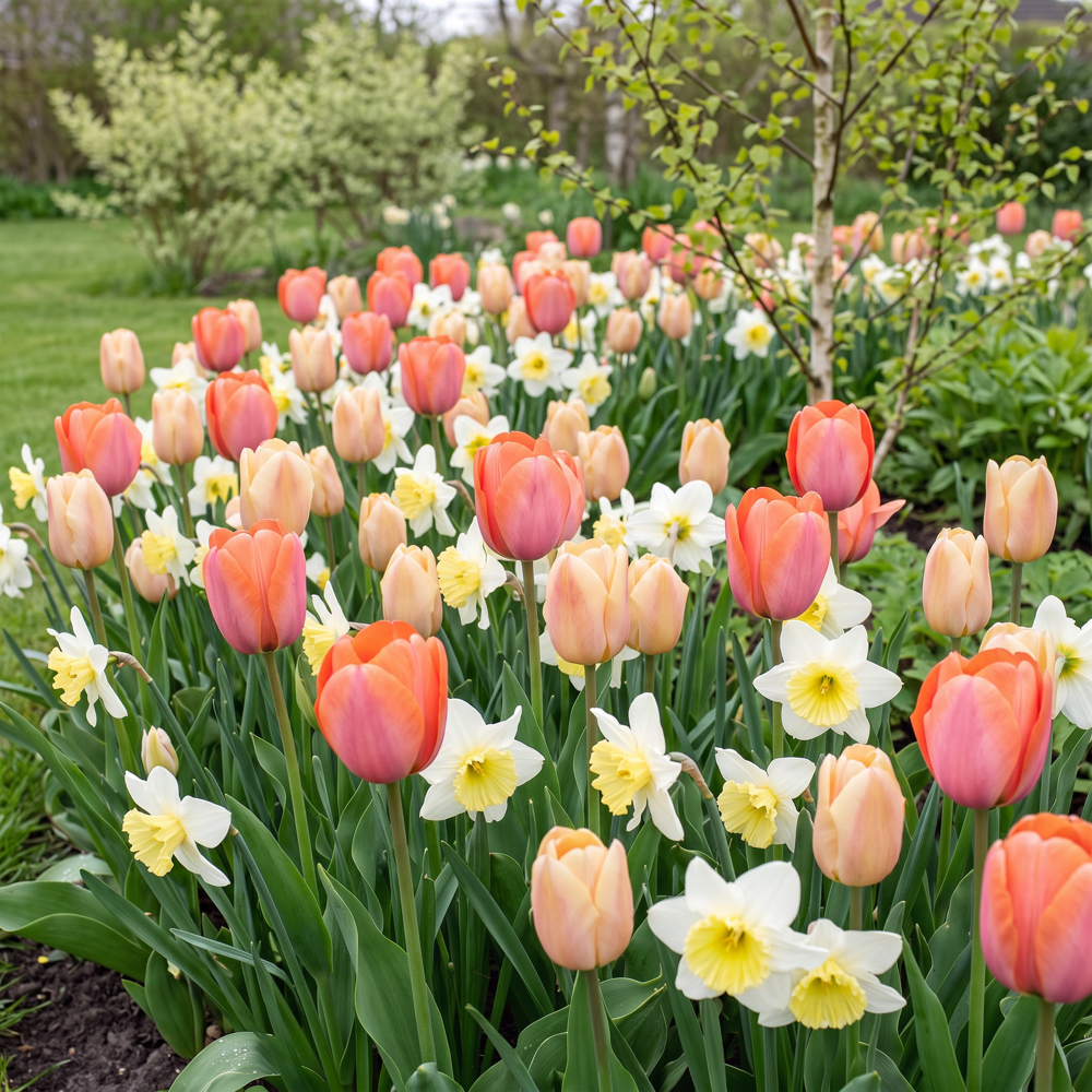 Färdig rabatt 'Forever Coral' (1 m²)