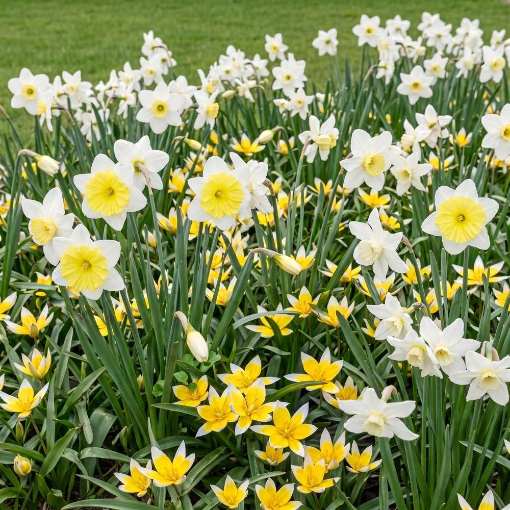 Färdig rabatt 'Forever Yellow & White' (1 m²)