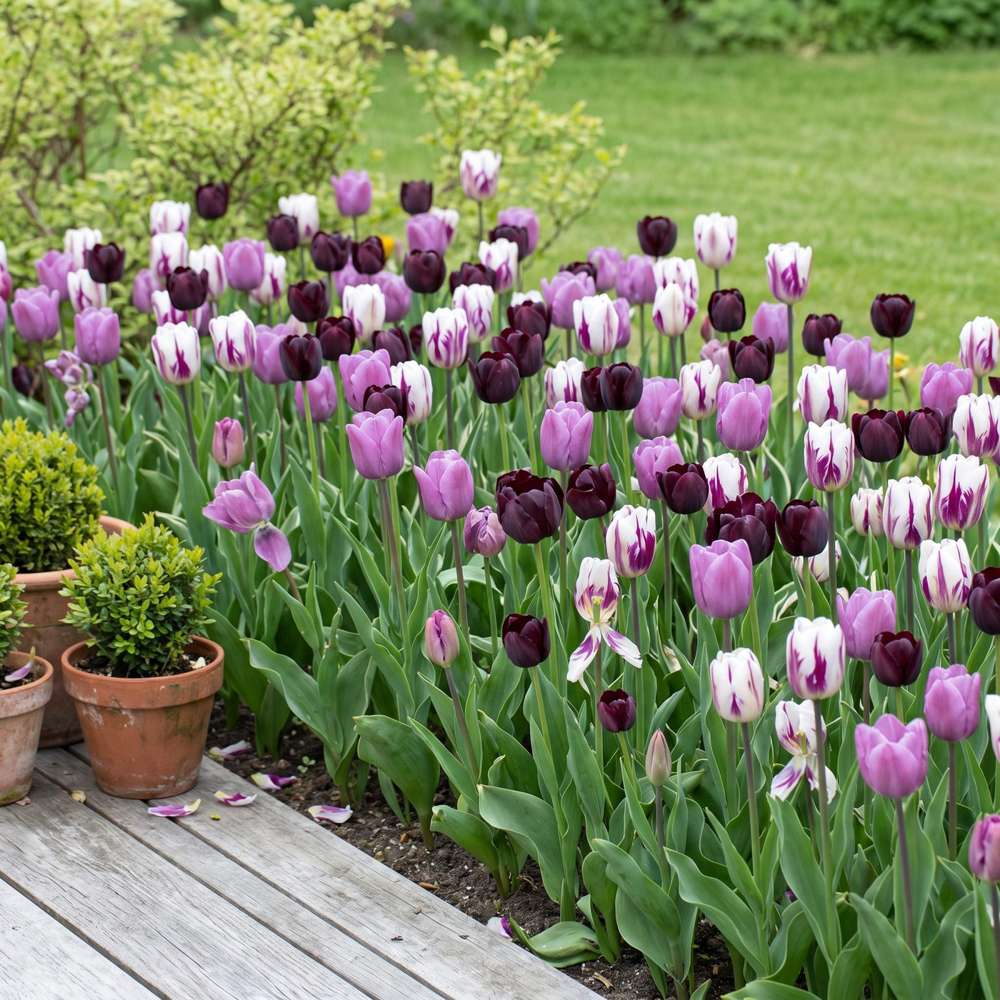 Färdig rabatt 'Ink & Lilac' (1 m²)