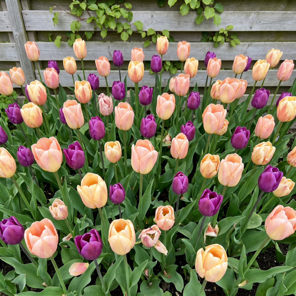 Färdig rabatt 'Peach & Plum' (1 m²)