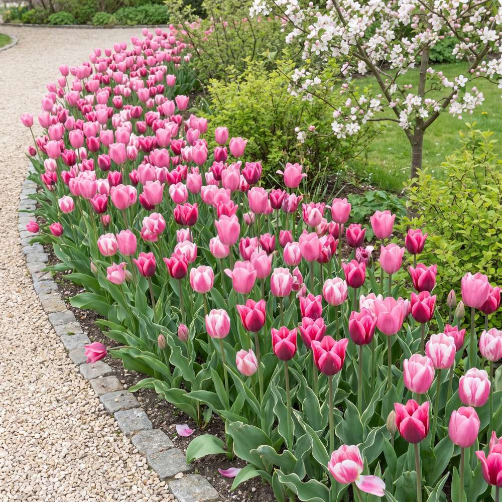Färdig rabatt 'Raspberry Sorbet' (1 m²)