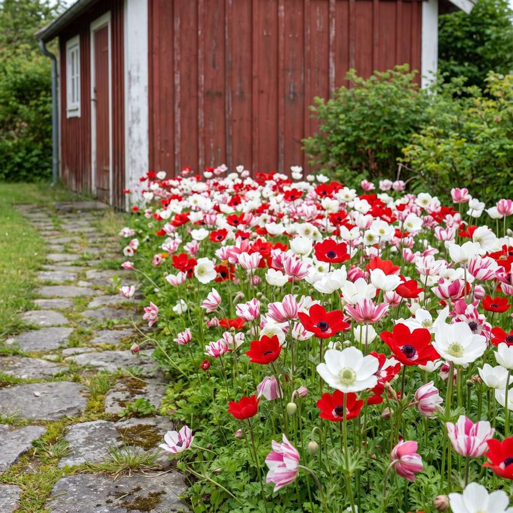 Färdig rabatt 'Red Tiger' (1 m²)