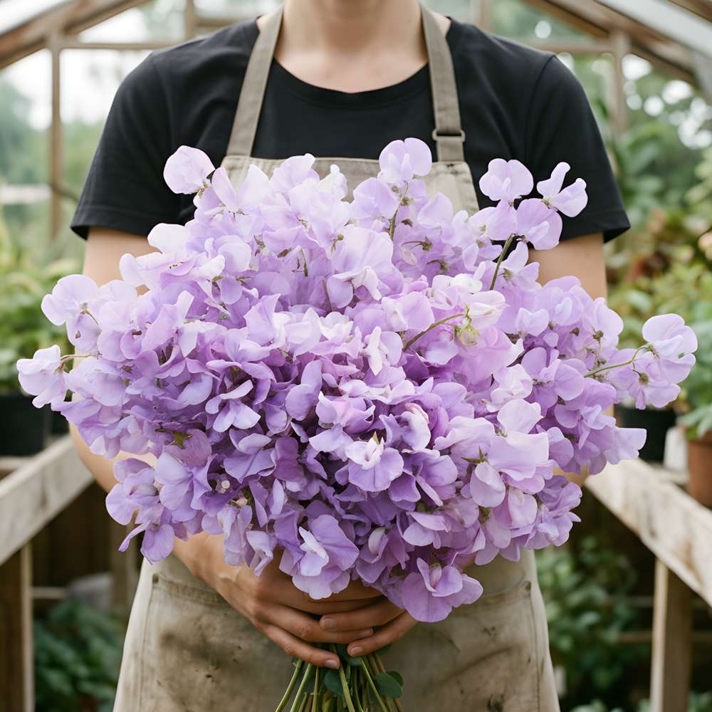 Luktärt 'Royal Lavender' — ljust lavendelfärgade doftande blommor