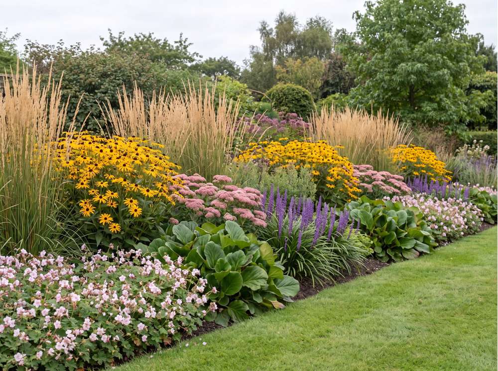 Perennpaket 'Den enkla rabatten' (1,5-2m²)